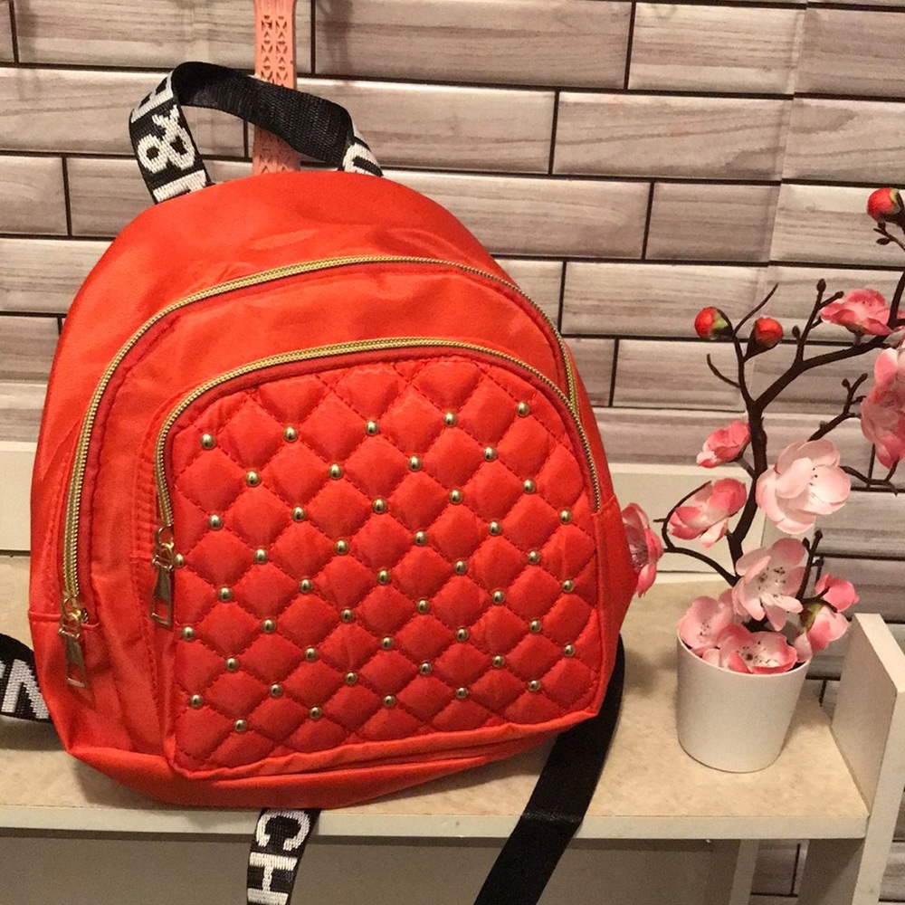 Casual Nylon Backpack with Rhinestone Embellishments❤️